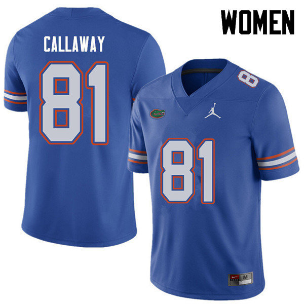 Jordan Brand Women #81 Antonio Callaway Florida Gators College Football Jerseys Sale-Royal